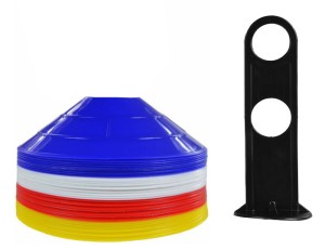 Pachołki 6cm - 40 sztuk ze stojakiem (komplet)