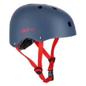 MTW001-1 KASK SZARO-CZERWONY ROZM. S(52-56CM) NILS EXTREME