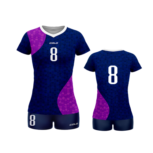 Damski strój siatkarski COLO Glimmer granatowy