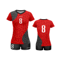 Damski strój siatkarski COLO Glimmer czerwony