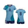 Damski strój siatkarski COLO Glimmer błękitny