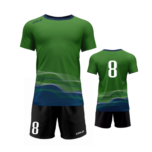Męski  strój siatkarski COLO Dot zielony
