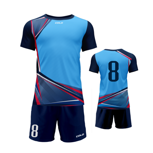 Komplet sportowy  COLO DRAPE błękitno granatowy