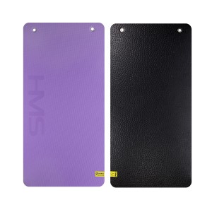 MFK01 VIOLET-BLACK MATA FITNESS KLUBOWA Z OTWORAMI HMS PREMIUM