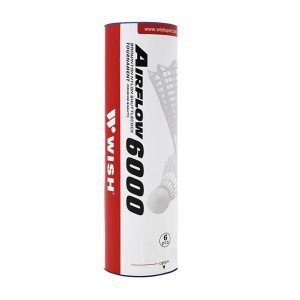 Nylon shuttlecocks S-320 WISH Airflow 6000 - 6 pieces