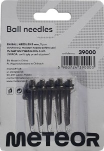 Igły do pompki 5mm (5 sztuk)