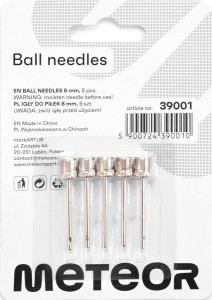 Igły do pompki 8mm (5 sztuk)