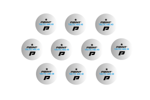 Piłeczki do tenisa stołowego Point  (10 sztuk) białe