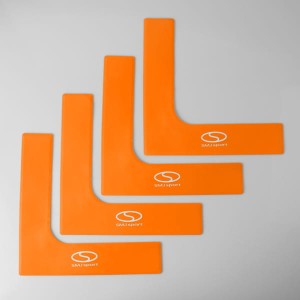 Płaskie znaczniki pola - narożniki 25x25 cm 4 szt