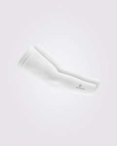 Bezszwowe rękawki siatkarskie +adrenalina ECHO białe