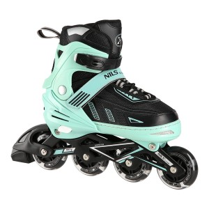 NA11230A MIĘTOWE LED ROZM. L(39-42) ŁYŻWOROLKI NILS EXTREME