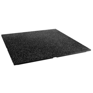 POS25 PODŁOGA GUMOWA POD SPRZĘT FITNESS BLACK/WHITE II GATUNEK