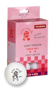 Piłeczki do ping-ponga Giant Dragon Gold ** 40+ - 6 sztuk