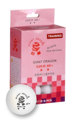 Piłeczki do ping-ponga Giant Dragon Gold - 6 sztuk